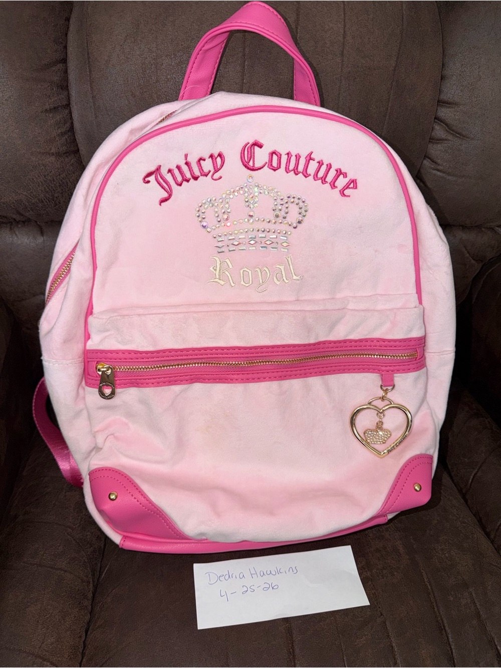 Juicy Couture Pink Royal Backpack